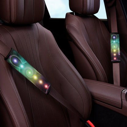 Colorful Chakras Aura Print Car Seat Belt Covers