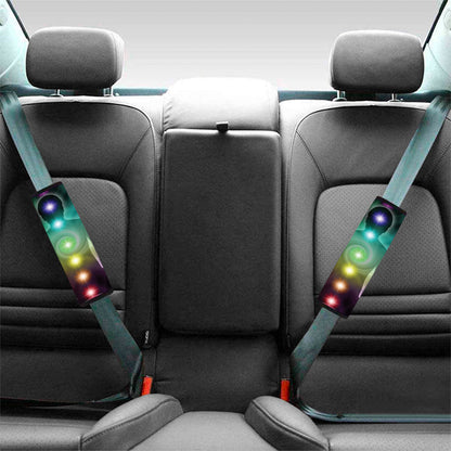Colorful Chakras Aura Print Car Seat Belt Covers
