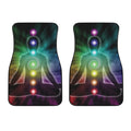 Colorful Chakras Aura Print Front Car Floor Mats