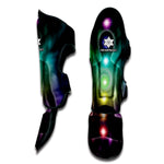 Colorful Chakras Aura Print Muay Thai Shin Guard