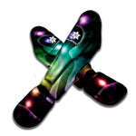 Colorful Chakras Aura Print Muay Thai Shin Guard