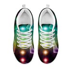 Colorful Chakras Aura Print White Sneakers