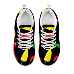 Colorful Chili Peppers Pattern Print White Sneakers