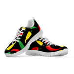 Colorful Chili Peppers Pattern Print White Sneakers