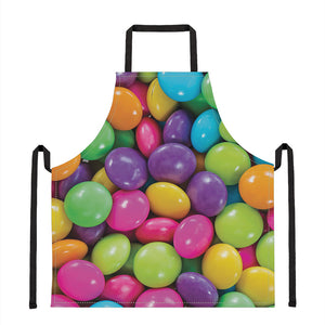 Colorful Chocolate Candy Print Apron