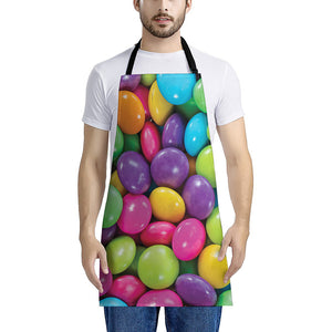 Colorful Chocolate Candy Print Apron