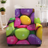 Colorful Chocolate Candy Print Armchair Slipcover