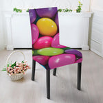 Colorful Chocolate Candy Print Dining Chair Slipcover