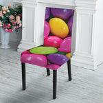 Colorful Chocolate Candy Print Dining Chair Slipcover