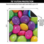 Colorful Chocolate Candy Print Futon Protector