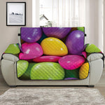 Colorful Chocolate Candy Print Half Sofa Protector