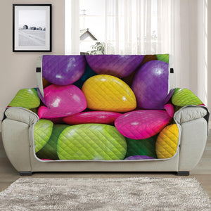 Colorful Chocolate Candy Print Half Sofa Protector