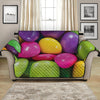 Colorful Chocolate Candy Print Loveseat Protector