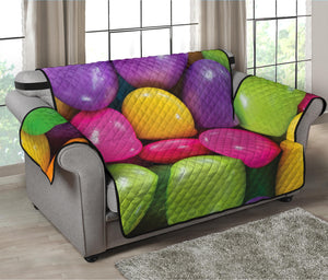 Colorful Chocolate Candy Print Loveseat Protector