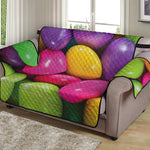 Colorful Chocolate Candy Print Loveseat Protector