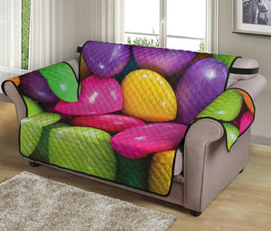 Colorful Chocolate Candy Print Loveseat Protector