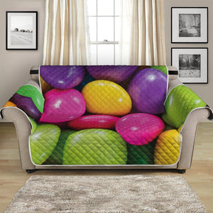 Colorful Chocolate Candy Print Loveseat Protector