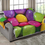 Colorful Chocolate Candy Print Loveseat Protector