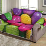 Colorful Chocolate Candy Print Loveseat Protector