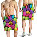 Colorful Chocolate Candy Print Men's Shorts
