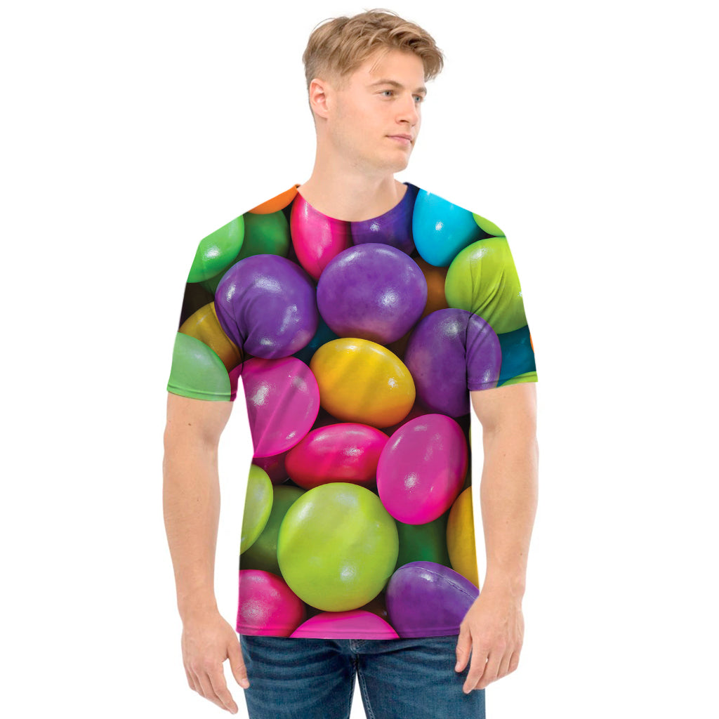 Colorful Chocolate Candy Print Men's T-Shirt