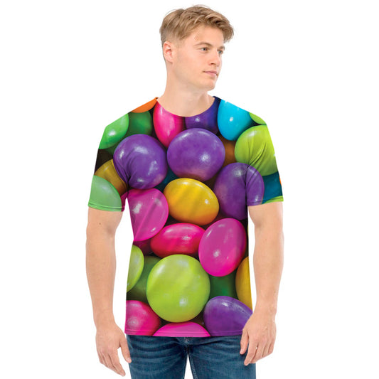 Colorful Chocolate Candy Print Men's T-Shirt