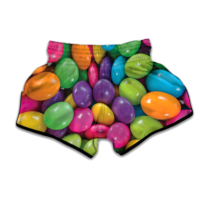 Colorful Chocolate Candy Print Muay Thai Boxing Shorts