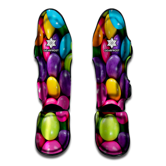 Colorful Chocolate Candy Print Muay Thai Shin Guard