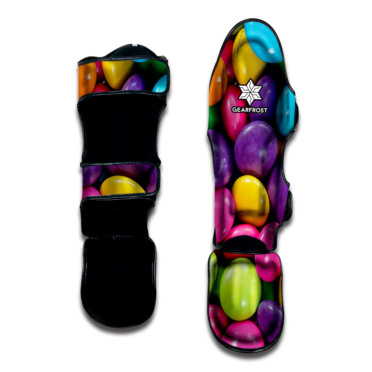 Colorful Chocolate Candy Print Muay Thai Shin Guard