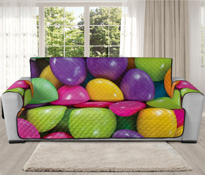 Colorful Chocolate Candy Print Oversized Sofa Protector