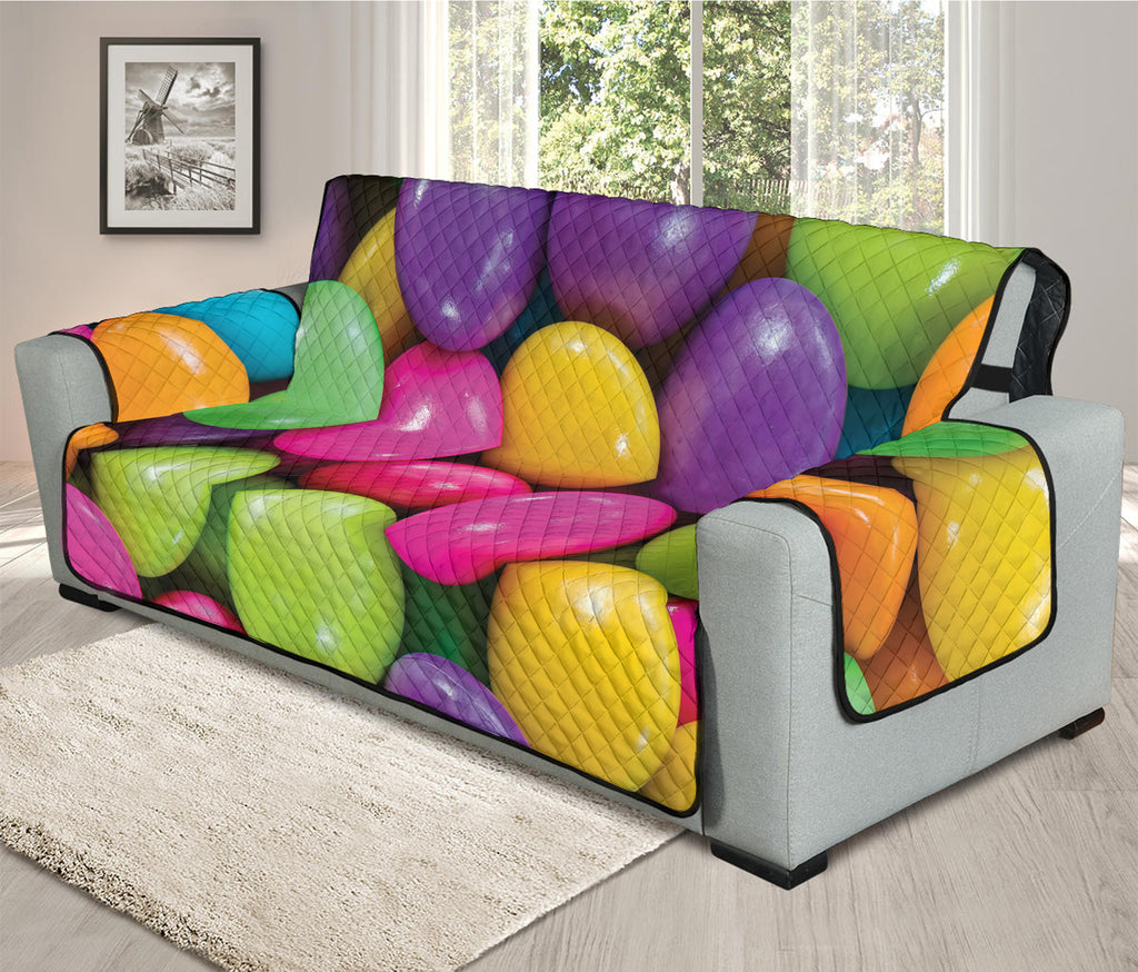 Colorful Chocolate Candy Print Oversized Sofa Protector