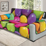 Colorful Chocolate Candy Print Oversized Sofa Protector