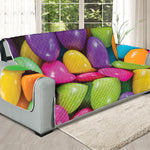 Colorful Chocolate Candy Print Oversized Sofa Protector