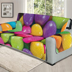 Colorful Chocolate Candy Print Oversized Sofa Protector