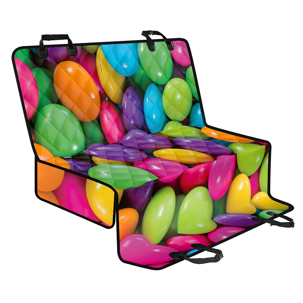 Colorful Chocolate Candy Print Pet Car Back Seat Cover