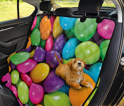 Colorful Chocolate Candy Print Pet Car Back Seat Cover