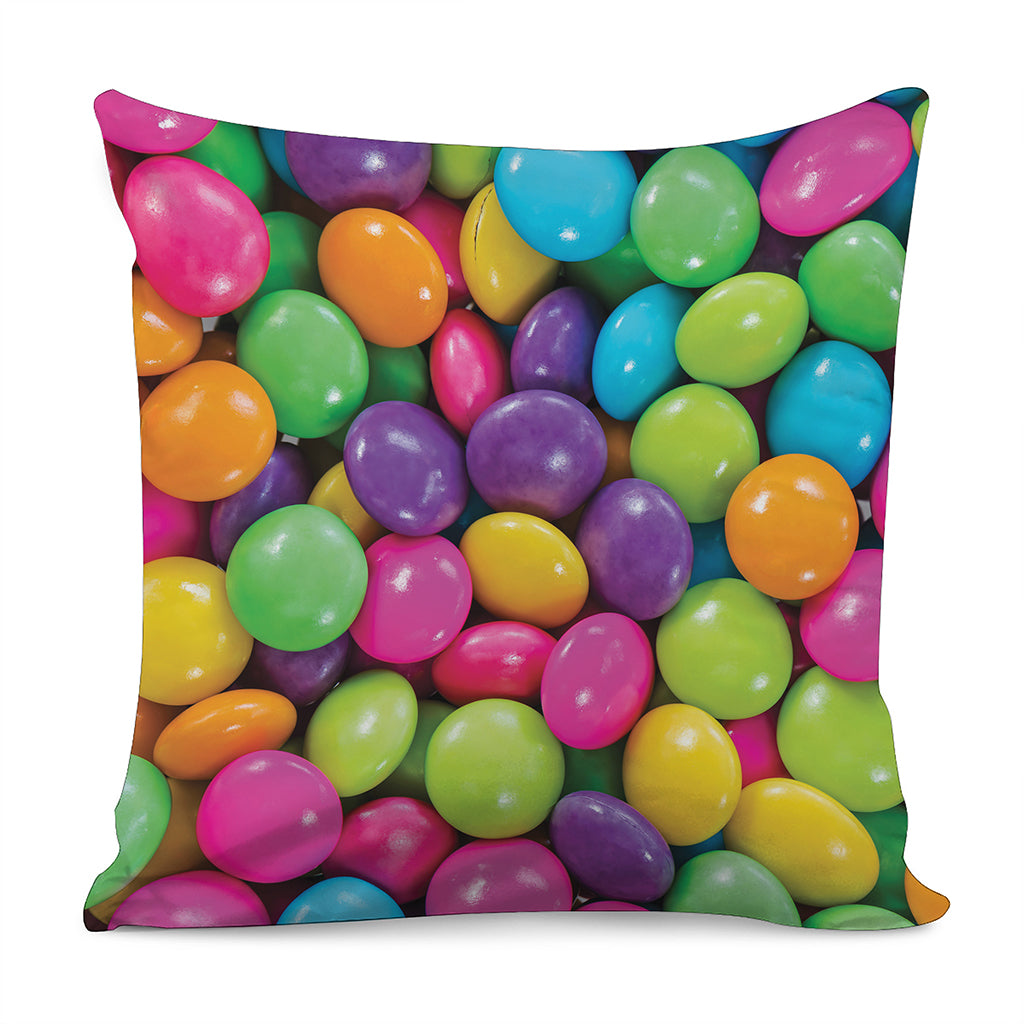 Colorful Chocolate Candy Print Pillow Cover