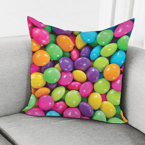 Colorful Chocolate Candy Print Pillow Cover