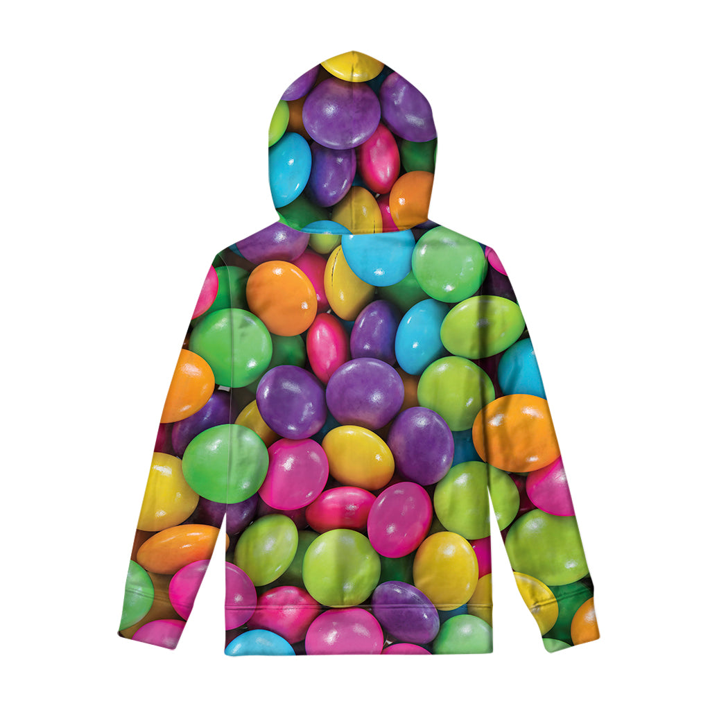 Colorful Chocolate Candy Print Pullover Hoodie