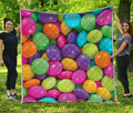Colorful Chocolate Candy Print Quilt