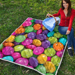 Colorful Chocolate Candy Print Quilt