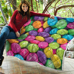 Colorful Chocolate Candy Print Quilt