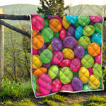 Colorful Chocolate Candy Print Quilt