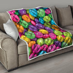 Colorful Chocolate Candy Print Quilt