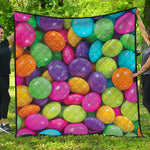 Colorful Chocolate Candy Print Quilt