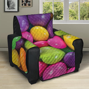 Colorful Chocolate Candy Print Recliner Protector