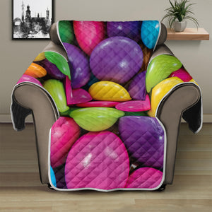 Colorful Chocolate Candy Print Recliner Protector