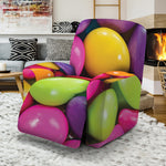 Colorful Chocolate Candy Print Recliner Slipcover