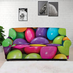 Colorful Chocolate Candy Print Sofa Cover