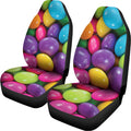 Colorful Chocolate Candy Print Universal Fit Car Seat Covers